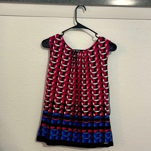 Calvin Klein Patterned Dress Blouse